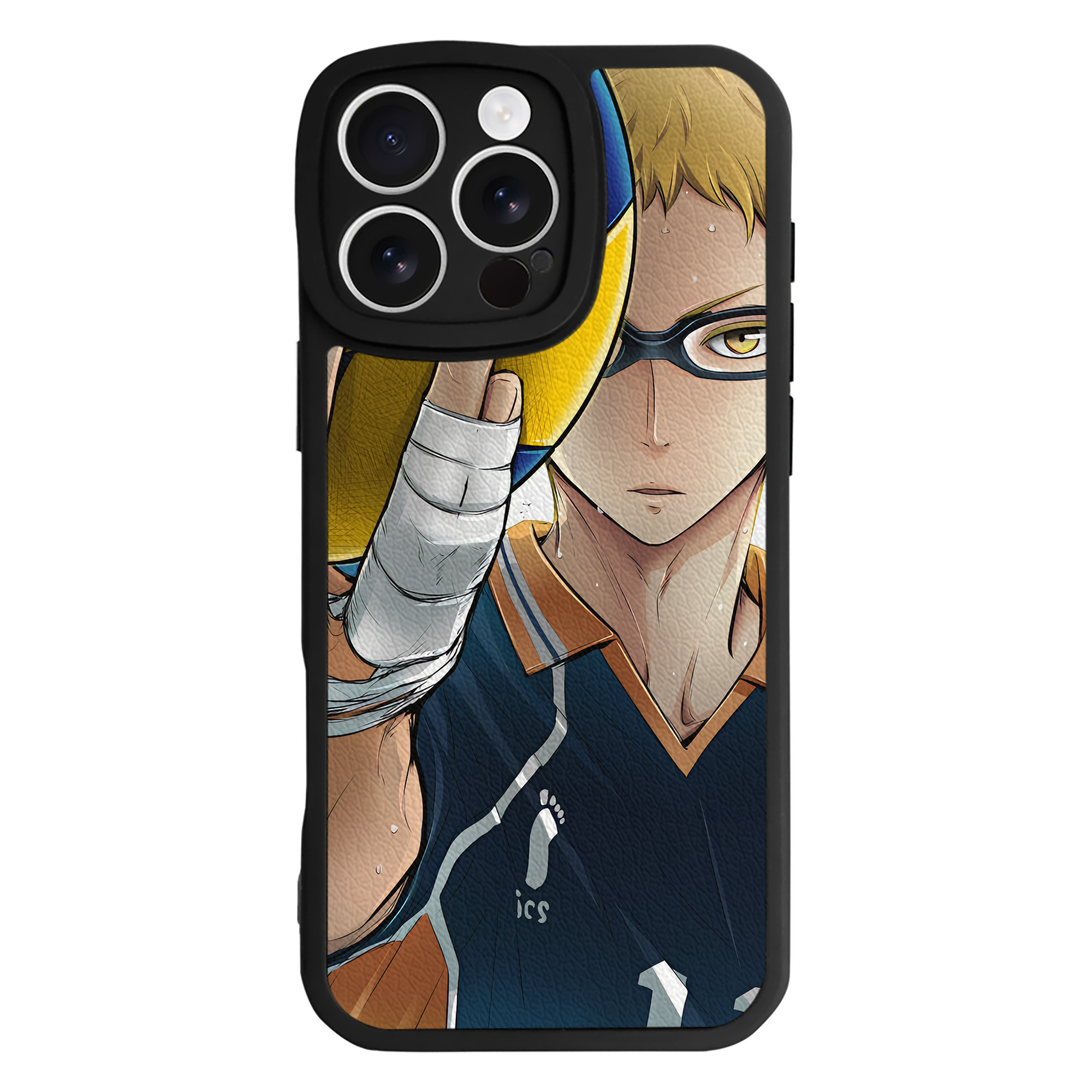 （画像用） ハイキュー!! Haikyu!! 【iPhone 16シリーズ対応】シリコンスマホケース（レザー調） 材質：シリコン